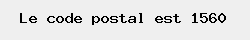 le code postal de Hoeilaart 